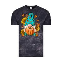 Cloud Black Fall Gnome Vintage Tee - RanaPortraitStore