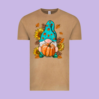 Fall Gnome Vintage Tee Designed By Ranaportraitstore