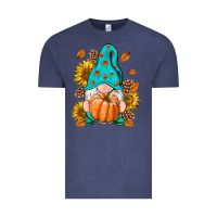 Vintage Denim Fall Gnome Vintage Tee - RanaPortraitStore