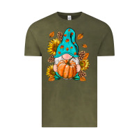 Vintage Olive Fall Gnome Vintage Tee - RanaPortraitStore