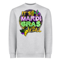 Heather Grey its mardi gras yall Heavyweight Sweatshirt - CowGirlArtShop