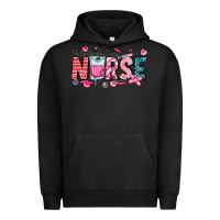 Pigment Black Nurse Valentine Urban Hoodie - CowhideDigitalArt