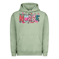 Pigment Oil Green Nurse Valentine Urban Hoodie - CowhideDigitalArt
