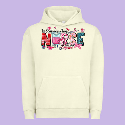 Nurse Valentine Urban Hoodie Designed By Cowhidedigitalart