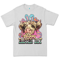 Dove Grey Easter Day Cow Premium Tee - NancyCooperArtShop