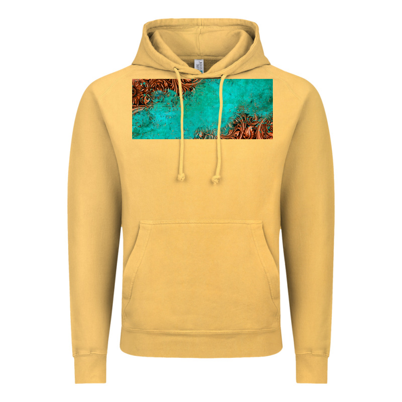 Tooled Leather Turquoise Glitter 11oz Mug Vintage Hoodie by Jasminsmagicworld | Teevron