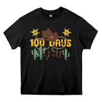 Black 100 days y'all Heavy Core Tee - MaliasSmallBusiness