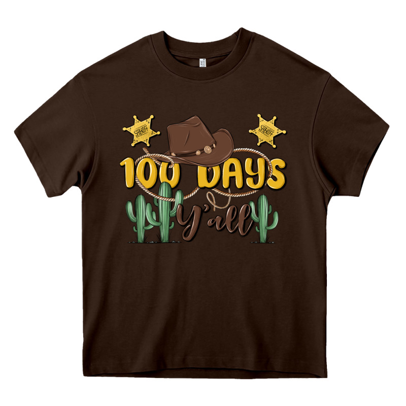 100 Days Y'all Heavy Core Tee by MaliasSmallBusiness | Teevron