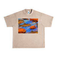 French Oak California Golden Trout Garibaldi Fish Background Urban Heavy Tee - Bettercallsaul