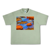 Oil Green California Golden Trout Garibaldi Fish Background Urban Heavy Tee - Bettercallsaul