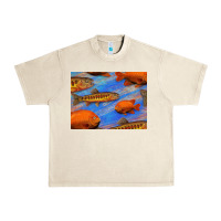 Sandshell California Golden Trout Garibaldi Fish Background Urban Heavy Tee - Bettercallsaul