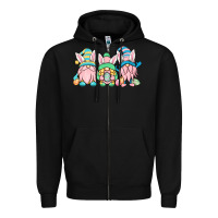 Black Easter gnomes Zipper Hoodie - OliviaCreatesArt