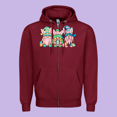 Easter Gnomes Zipper Hoodie Designed By Oliviacreatesart
