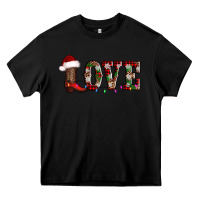 Black love christmas boots Heavy Core Tee - AdoDesignShop
