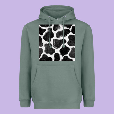 Cow Seamless Pattern Heavyweight Hoodie Designed By Bundleandbundleshop