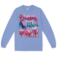 Colony Blue Queens wear pink Breast Cancer Long Sleeve Tee - NancyCooperArtShop