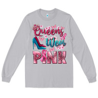 Moon Dust Queens wear pink Breast Cancer Long Sleeve Tee - NancyCooperArtShop