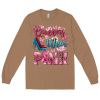 Toasted Coconut Queens wear pink Breast Cancer Long Sleeve Tee - NancyCooperArtShop