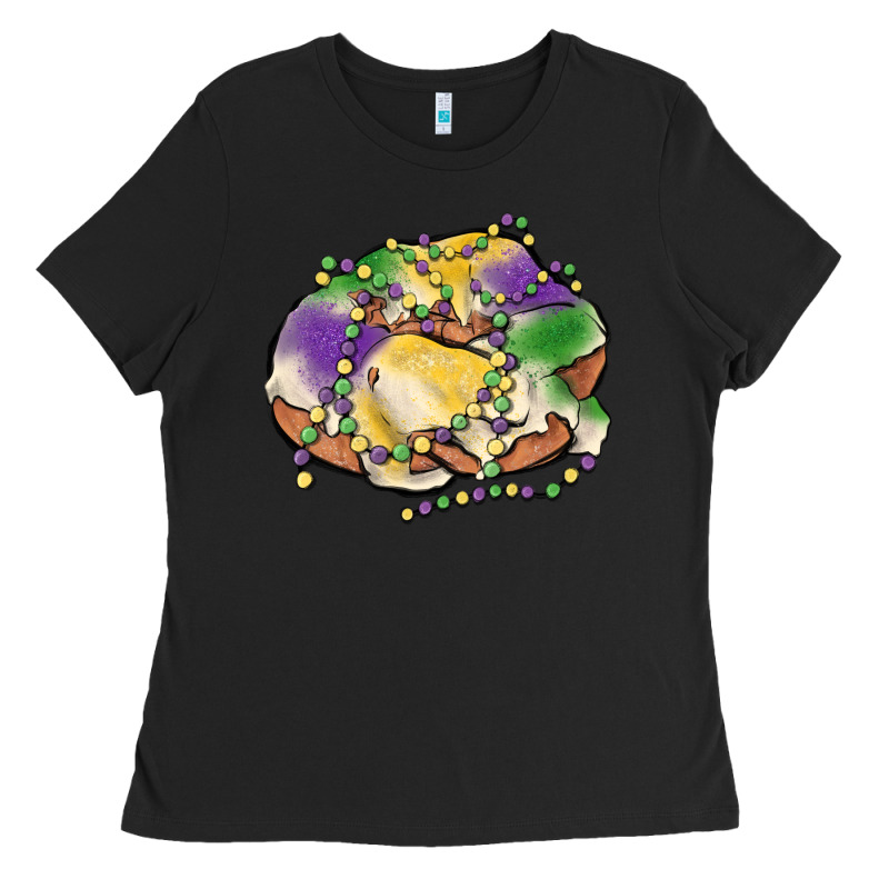 Mardi Gras King Cake Ladies Tee by MaliasSmallBusiness | Teevron