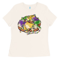 Bone mardi gras king cake Ladies Tee - MaliasSmallBusiness