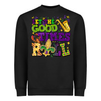 Black let the good times roll Heavyweight Sweatshirt - CowGirlArtShop
