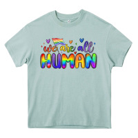 Arona we are all human Heavy Core Tee - MaliasSmallBusiness