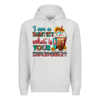 Dove Grey I Am A Dentist What Is Your Superpower Frappe Premium Hoodie - FaDigitalArtStudio
