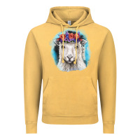 Vintage Mustard Sunflower Sheep With Background Vintage Hoodie - RanaPortraitStore