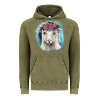 Sunflower Sheep With Background Vintage Hoodie | Teevron
