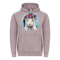 Vintage Zinc Sunflower Sheep With Background Vintage Hoodie - RanaPortraitStore