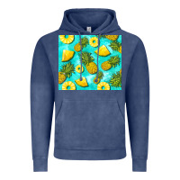 Vintage Denim blue pineapple Vintage Hoodie - BarkalooDesign