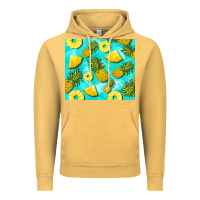 Vintage Mustard blue pineapple Vintage Hoodie - BarkalooDesign