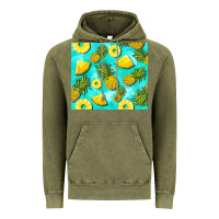 Vintage Olive blue pineapple Vintage Hoodie - BarkalooDesign