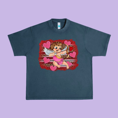 Valentine's Day Cupid Heart Urban Heavy Tee Designed By Ranaportraitstore