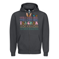 Smoke Easter bunny Teacher Zipper Hoodie - OliviaCreatesArt