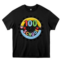 Black 100 days of school Heavy Core Tee - MaliasSmallBusiness