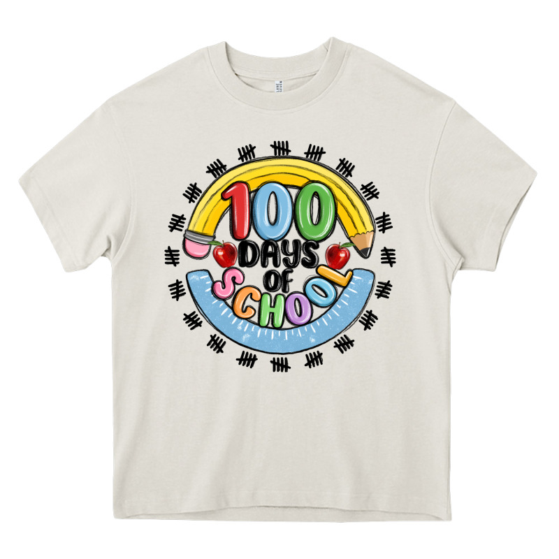 100 Days Of School Heavy Core Tee by MaliasSmallBusiness | Teevron