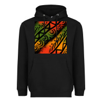 Black african tribal seamless pattern Heavyweight Hoodie - BundleAndBundleShop