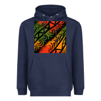 Navy african tribal seamless pattern Heavyweight Hoodie - BundleAndBundleShop