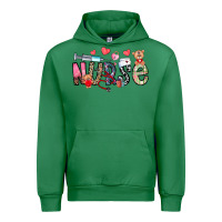 Emerald Nurse Valentines Day Urban Hoodie - CowhideDigitalArt