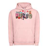 Pigment Salmon Nurse Valentines Day Urban Hoodie - CowhideDigitalArt