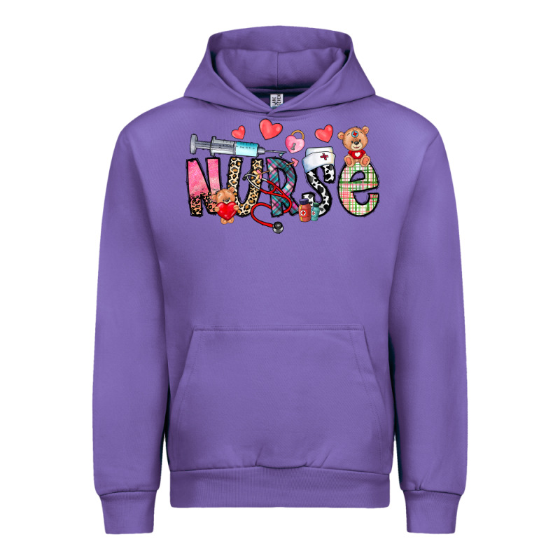 Nurse Valentines Day Urban Hoodie by CowhideDigitalArt | Teevron