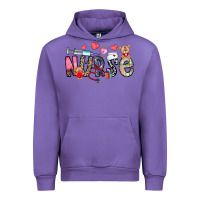 Tulip Nurse Valentines Day Urban Hoodie - CowhideDigitalArt