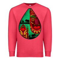 Cardinal african masks teardrop  3 Premium Sweatshirt - BundleAndBundleShop