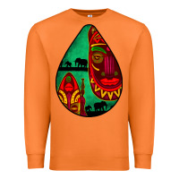 Carrot african masks teardrop  3 Premium Sweatshirt - BundleAndBundleShop