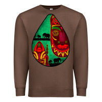 Chestnut african masks teardrop  3 Premium Sweatshirt - BundleAndBundleShop