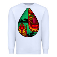 White african masks teardrop  3 Premium Sweatshirt - BundleAndBundleShop