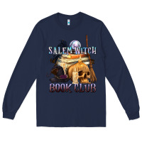 Navy Salem Witch Book Club Long Sleeve Tee - texasbilliewilder