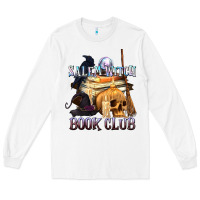 White Salem Witch Book Club Long Sleeve Tee - texasbilliewilder