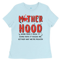 Baby Blue motherhood some day i rock it Ladies Tee - MaliasSmallBusiness